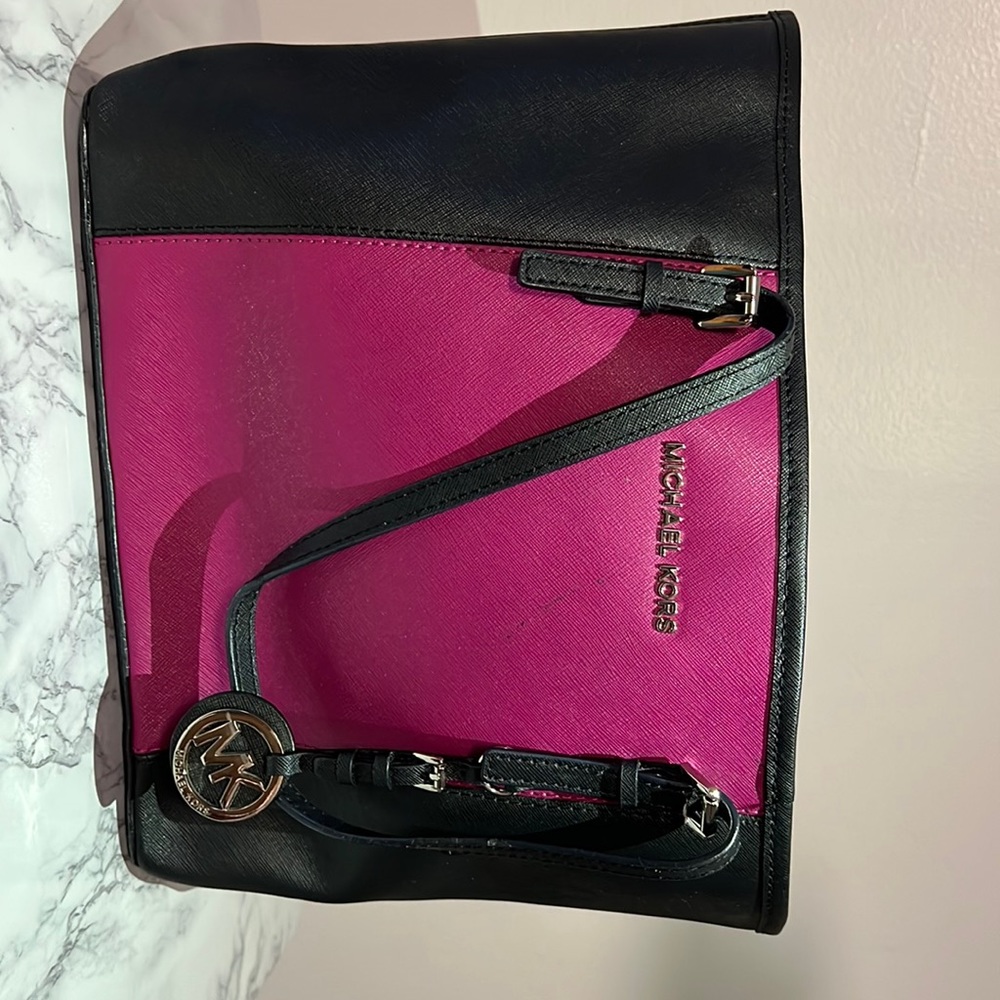 Authentic Black and Pink Michael Kors Bag